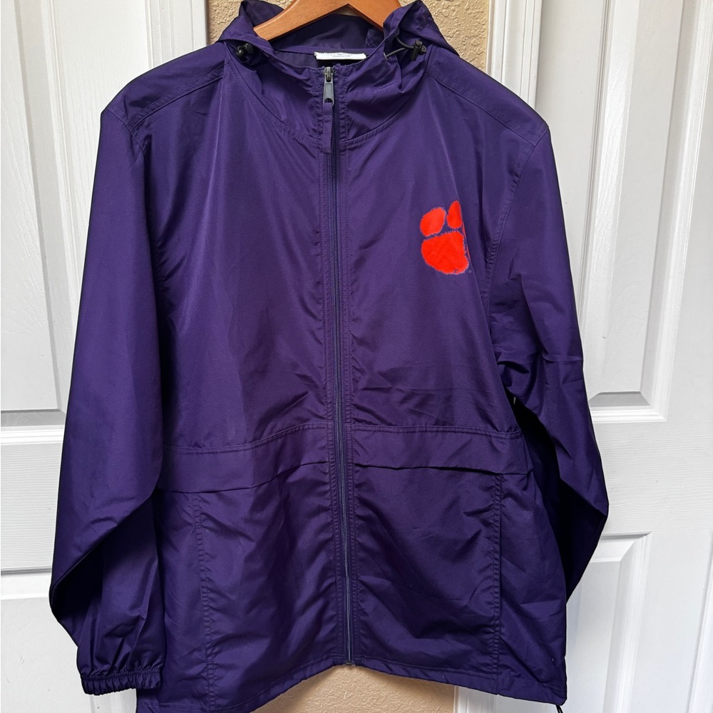 Mens Clemson zip up lightweight jacket